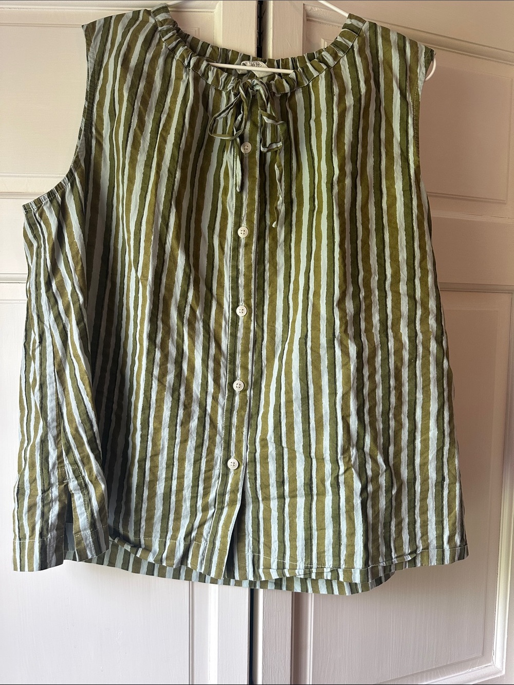 TOAST cotton button front  top